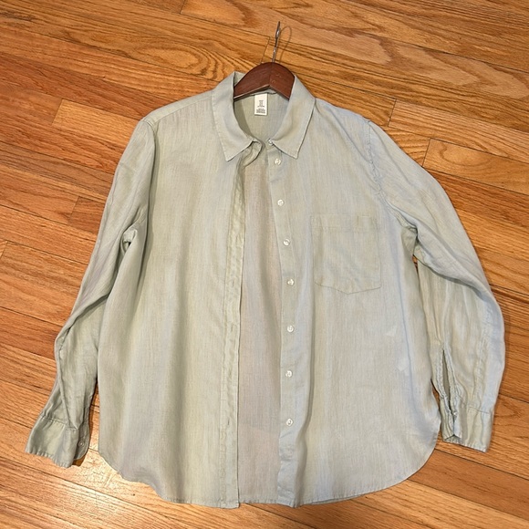 H&M Linen long sleeve button up shirt - Picture 8 of 8